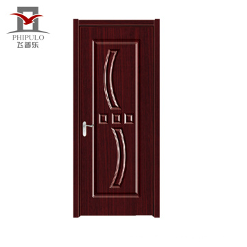 2018 alibaba new type interior OEM design single leaf pvc wooden door